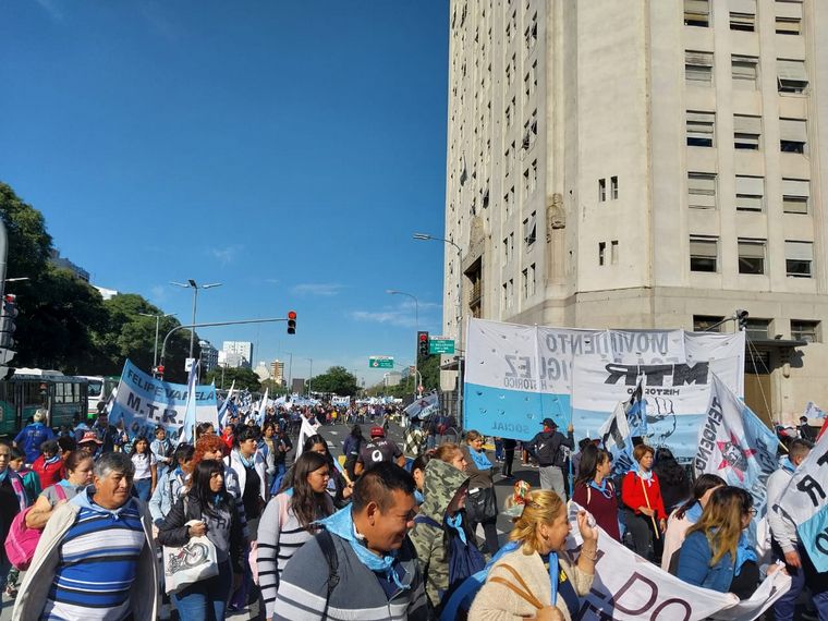 Marcha piquetera confluye hoy en Plaza de Mayo donde instalaran un acampe