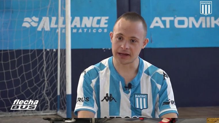 FOTO: Gastón Torche, el nuevo integrante del equipo de Racing de Futsal integrado