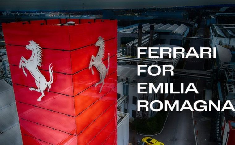 FOTO: Ferrari donó un millón de euros para ayudar en Emilia Romaña